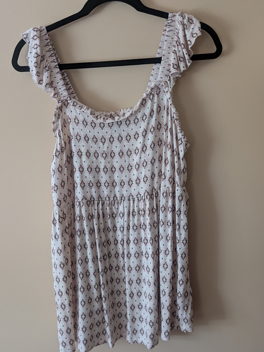 torrid Tank Top with Brown Geometric Print